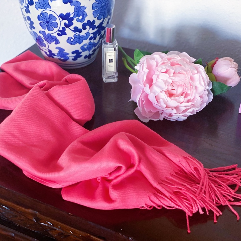 Oversize Pink Scarf